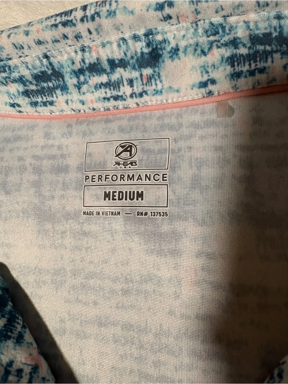 Men's Teal & White Textured Polo Shirt